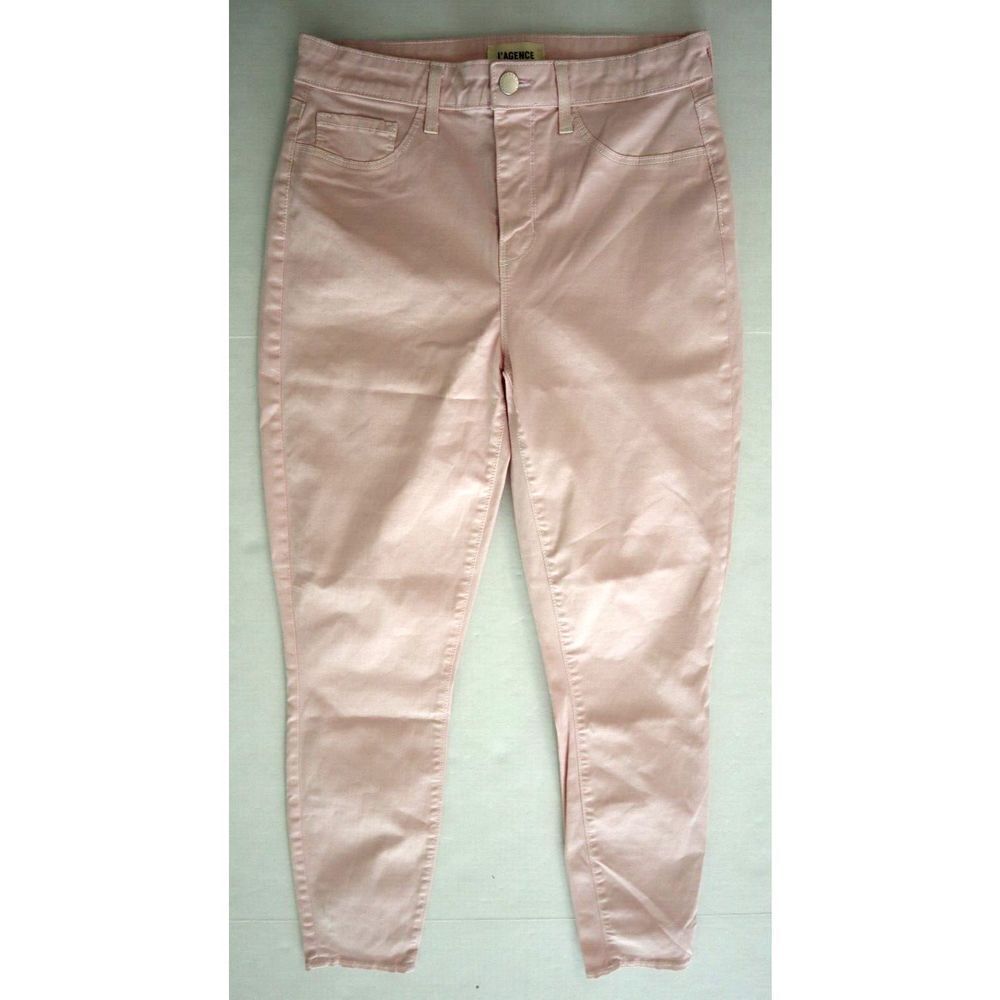 L’agence 2294thu Women's Sz 27 Ballerina Pink Margot High Rise Skinny Jeans $265